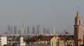 Los Angeles Downtown Skyline Hollywood Buildings Cityscape Church American Flag HD Footage