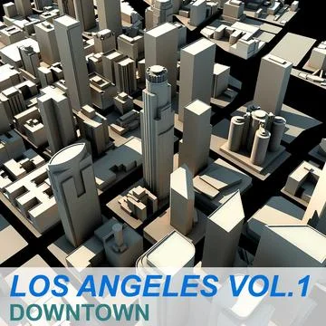 Los Angeles Downtown Vol1 3D Model