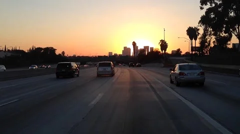 Los Angeles Driving 库存影片 58190871