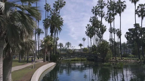 Los Angeles Echo Park Stock Footage 79804739