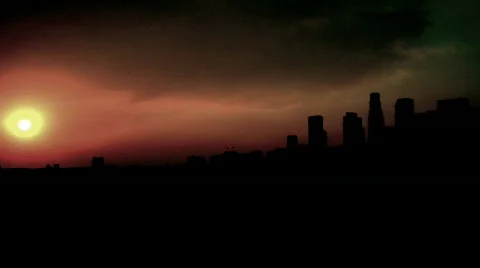 Los Angeles Fire Time lapse HD Stock Footage 282375