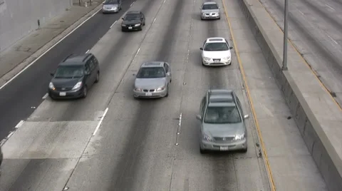Los Angeles freeway Video stock 5297903