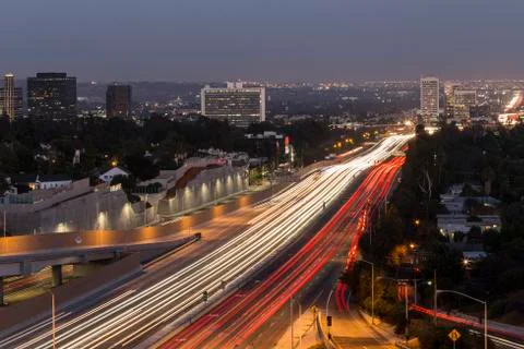 Los angeles freeway Stock Photos