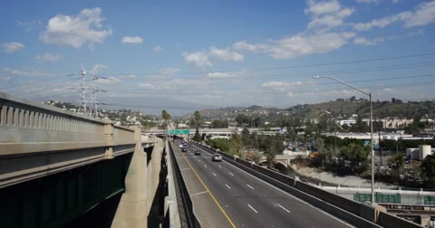 Los Angeles Freeway Wide 스톡 동영상 57358802
