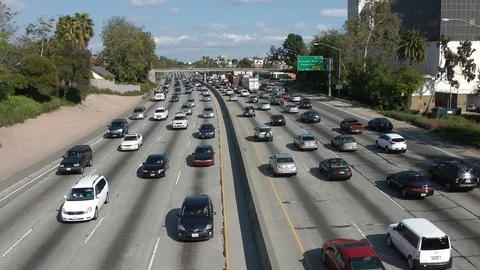 Los Angeles Freeways Stock Footage 116820919