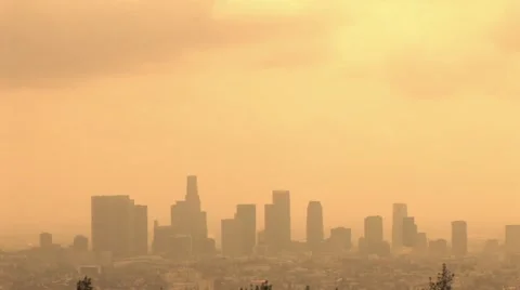 Los Angeles global warmingB Stock Footage 1004697