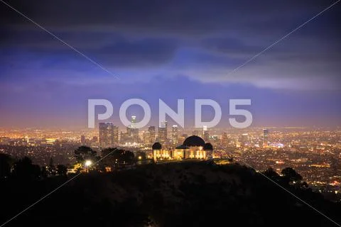 Los angeles. griffith observatory. Stock Photos