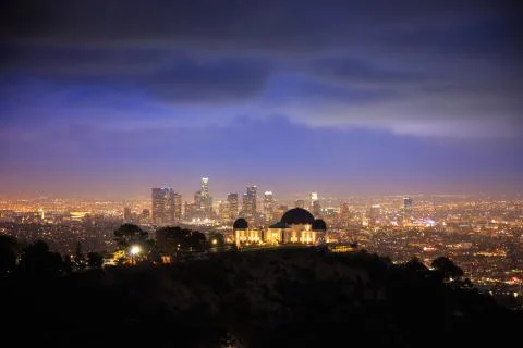 Los angeles. griffith observatory. Stock Photos