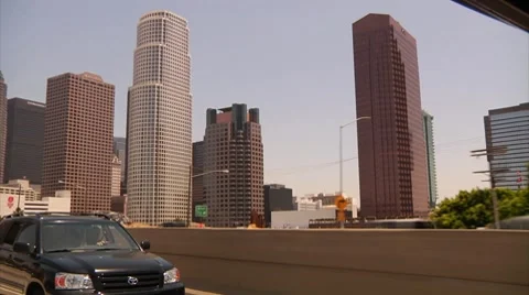 Los Angeles Highway Video stock 7473943