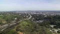 Los Angeles from Hollywood Hills Aerial Shot of Freeway & Cityscape 4k or 4k+ Resolution