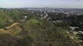 Los Angeles from Hollywood Hills Aerial Establish Shot of Freeway & Cityscape 4k or 4k+ Resolution