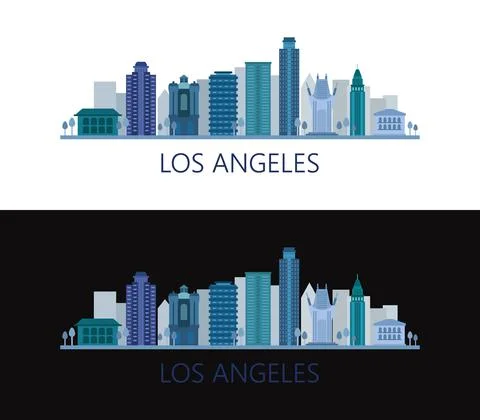 Los Angeles icon illustrated in vector on white background Stock Illustration