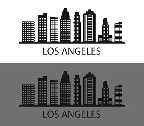 Los Angeles icon illustrated in vector on white background Stock Illustration