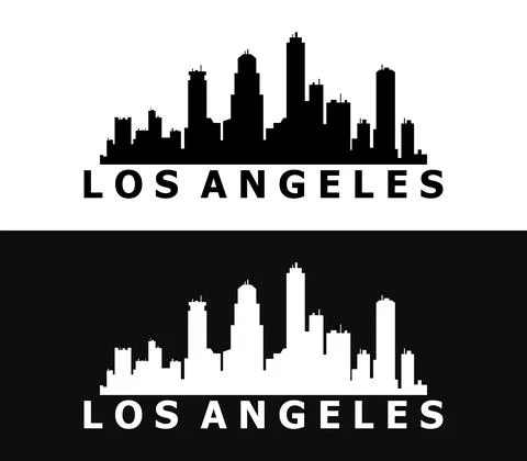 Los Angeles icon illustrated in vector on white background Stock Illustration