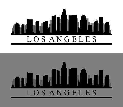 Los Angeles icon illustrated in vector on white background Stock Illustration