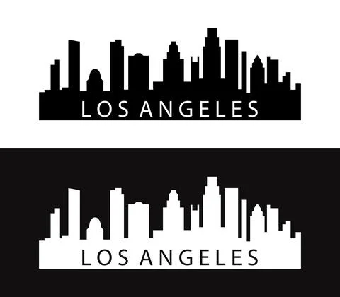 Los Angeles icon illustrated in vector on white background Stock Illustration