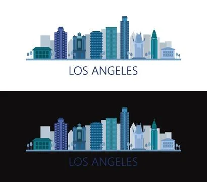 Los Angeles icon illustrated in vector on white background Stock Illustration