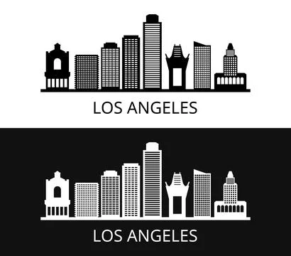 Los Angeles icon illustrated in vector on white background Stock Illustration