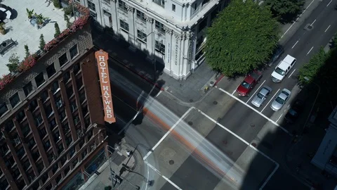 Los Angeles Intersection Daytime Timelapse 4k Stock Footage 98903966