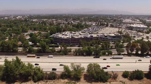 Los Angeles Interstate - Highway Stock Footage 55459255