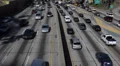 Los Angeles LA US Route 101 Hollywood Freeway Busy City Street Automobiles Cars HD Footage