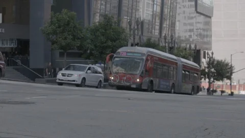 Los Angeles Mass Transit Stock Footage 93487724