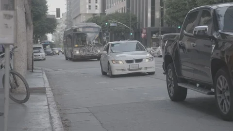 Los Angeles Mass Transit Stock Footage 93489014