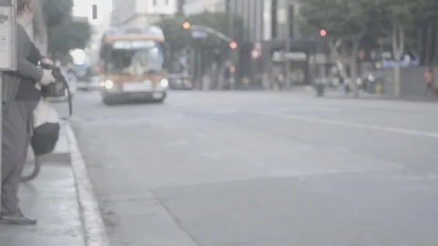 Los Angeles Mass Transit Stock Footage 93489134