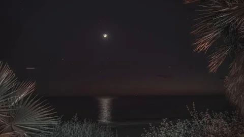 Los Angeles Moonset Video stock 82884346