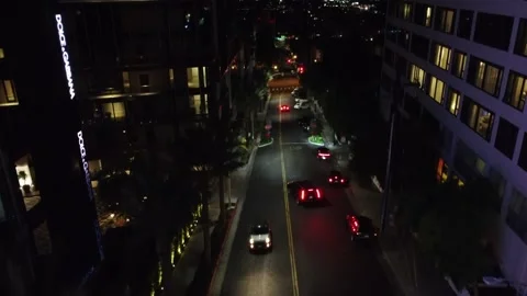 Los Angeles at night Stock Footage 231234243