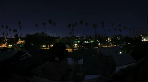 Los Angeles Night Time-Lapse Stock Footage