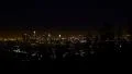 Los Angeles Night View 27 Timelapse Panning R Downtown and Trees HD Footage