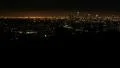 Los Angeles Night View 28 Timelapse Panning R Downtown and Trees HD Footage