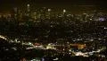 Los Angeles Night View 41 Timelapse Tilt Up Traffic HD Footage