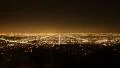 Los Angeles Night View 52 Tilt Up Timelapse Traffic HD Footage