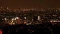 Los Angeles Night View 77 Timelapse Traffic Hollywood overlook HD Footage