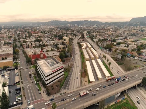 Los Angeles panorama Stockbeeldmateriaal 78107744