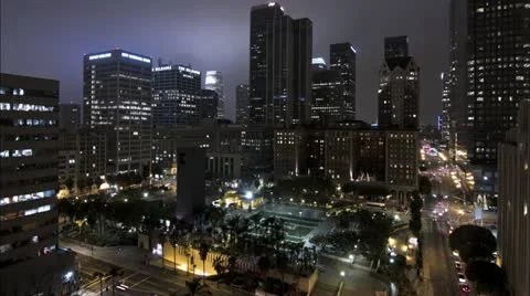 Los Angeles Pershing Square Stock Footage 12534653