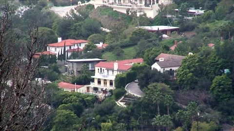 Los Angeles real estate homes Stock Footage 1005053