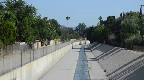 Los Angeles River Stock Footage 32240589