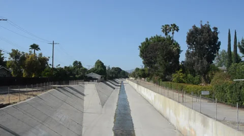 Los Angeles River Stock Footage 32240866
