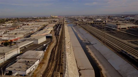 Los Angeles River Stock Footage 99067436