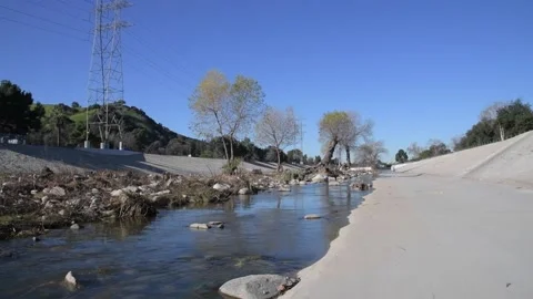 The Los Angeles River 스톡 동영상 231647565