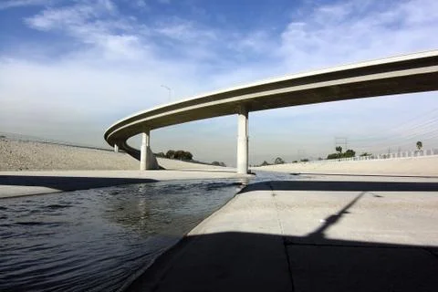 Los angeles river Stock Photos
