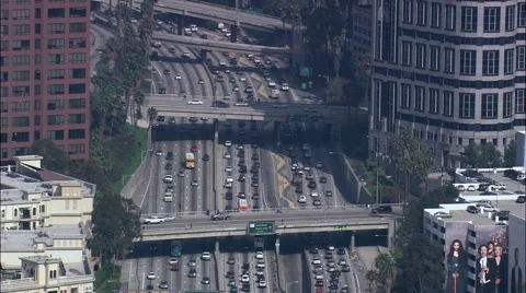 Los Angeles Roads Stock Footage