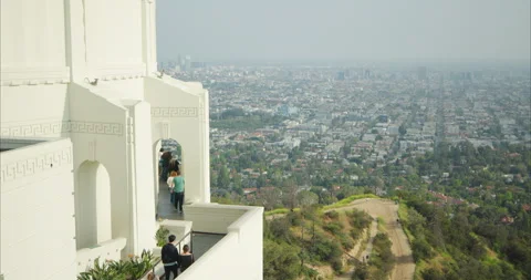 Los Angeles seen from Griffith Observatory, USA 動画素材 251324948