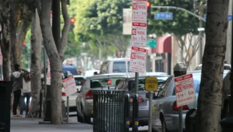 Los Angeles Sidewalk Stock Footage 11360840