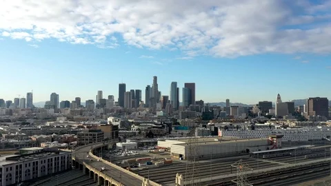 Los Angeles skyline 15 second timelapse Video stock 121664200