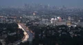 Los Angeles Skyline, Aerial View, California, Downtown Exterior Dusk Hollywood HD Footage