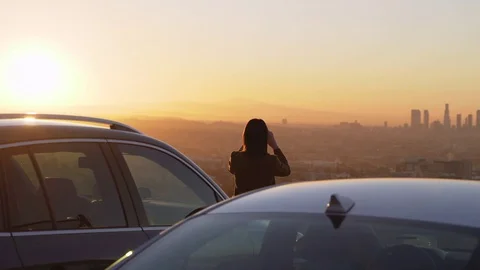 Los Angeles Skyline Stock Footage 129406294